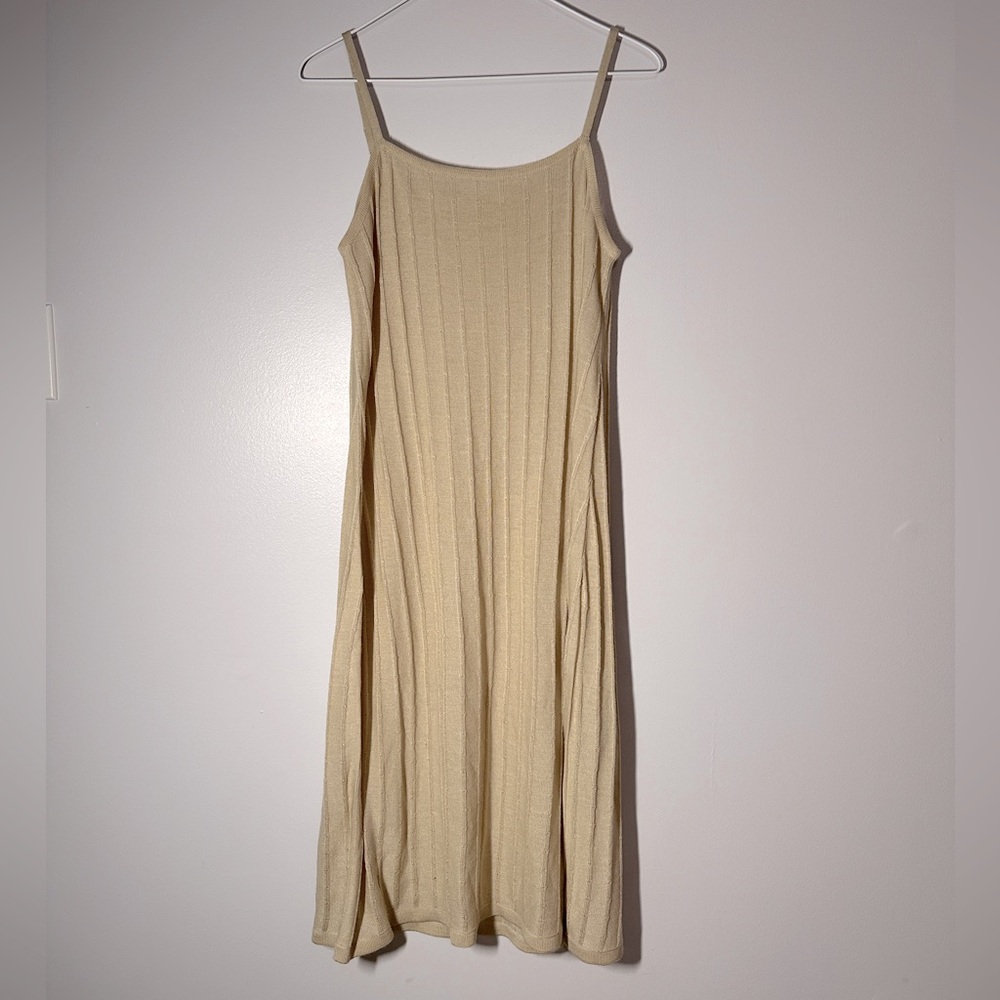 Vintage Cream Midi Dress